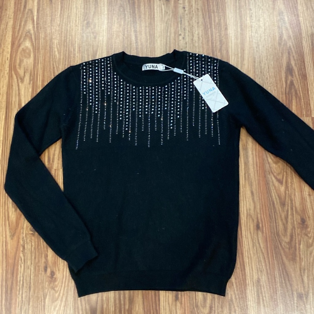 Beautiful, sparkle black sweater.
